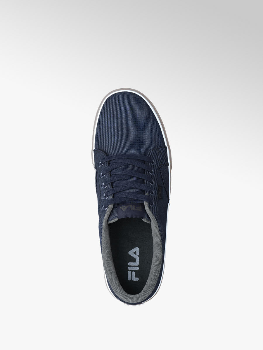 Fila Men's Lace up Canvas Shoes in Blue Fila Men's Lace up Canvas Shoes in Blue